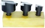 Set of 3 Pcs Fly Cutting Tool Set with HSS Bit 1/2" Shank for Lathe Milling