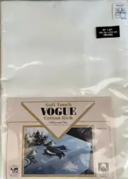 Vintage Soft Touch Vogue Cotton Rich Oblong Tablecloth 60” x 84”