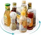 Lazy Susan Turntable Cabinet Organizer Spice Storage Rack, Rotating Kitchen Cupb