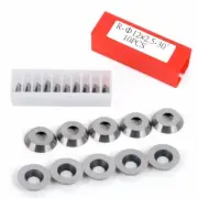 10X Carbide Tips Inserts Blades For Chisel Cutter Wood Turning Lathe Holder-Tool