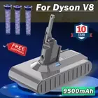 9500mAh Battery For Dyson V8 SV10 Absolute Animal Stick SONY 214730-01 & Filter