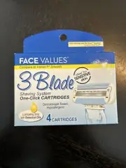 New Face Values Razor Cartridges 4 Total Compared To Venus Smooth