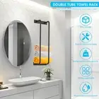 Towel Rack Sturdy Iron Towel Holder Wall Mounted Towel Shelf Large GocFb