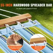 Double Quilted Hammock 12FT Outdoor Patio Two Person with Pillow and Spreader