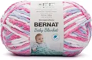 Bernat Baby Blanket BB Pink/Blue Ombre Yarn - 1 Pack of 10.5oz/300g - Polyester - #6 Super Bulky - 220 Yards - Knitting/Crochet