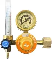 Pressure Gauge Single/Double Tube Argon Regulator Gas Pressure Reducing Valve 0-25Mpa CO2 Flow-Meter Welding Pressure Reducer Gauge Meter Valve(TYPE2)