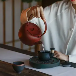 萬仟堂陶瓷茶壺煮茶壺家用泡茶壺煮茶器日式手工鑄鐵壺家用燒水壺