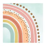 Boho Rainbow Small Napkins / Serviettes (Pack of 16)