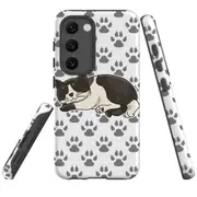 For Samsung Galaxy S23+ Plus Case Shielding Cover, Tuxedo Cat