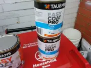TAUBMANS EASY-COAT 1 LITRE ANTI-BACTERIAL INTERIOR MATT WHITE colour paint