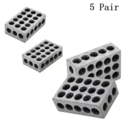 LABLT 5 Pair 1-2-3 Blocks 23 Holes Ultra Precision .0002" Machinist 123 Jig