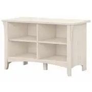 Salinas Shoe Bench Cabinet Storage - Antique White