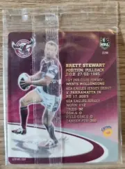 NRL Samboy The Footy Frames Tazo ~ Brett Stewart ~ Manly Sea Eagles ~ D21/64