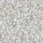 Gilt-Lined White Opal Miyuki Seed Beads 8/0 (8-9551-TB)