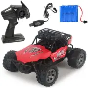 RC 4WD Monster Truck Off Road Buggy Crawler Kid Toy Remote Control Car Red AU