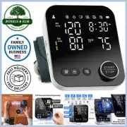 Blood Pressure Monitor Upper Arm Cuff LED Display Dual User Portable for Home...