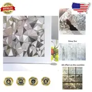 No Glue, 3D Static Cling Window Film - Elegant Privacy Decor for Home & Office