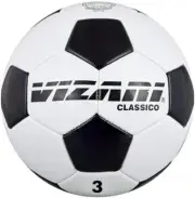 Vizari Classico Soccer Ball - Black/White, Size 4, Precision-Engineered Design