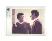 Star Trek Signed Slabbed Encapsulated Photo Leonard Nimoy William Shatner BAS
