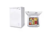 GECKO 100L Portable Chest Freezer, 12V/24V/240V for Motorhome and Caravan, White