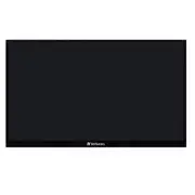 Verbatim 49592 PMT-15 15.6" FHD Portable Touch Monitor 1920x1080 - USB-C - HDMI - IPS Display with Metal Housing & Adjustable Kick Stand for Laptops & Gaming [49592]