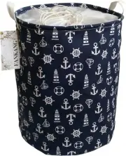 FANKANG Storage Basket, Nursery Hamper Canvas Laundry Large (Pack of 1)