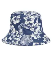 [The New Society] The New Society Floral cotton bucket hat L blue
