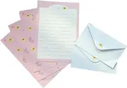 GRIRIW 10sets Colorful Letter Paper with Envelopes Set of Writing Stationery for Creative Letters Random Patterns for Invitations and Personal Notes