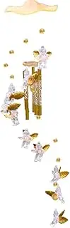 Premium Wind Chimes Cupid Angel Wind Chimes Vintage Hanging Wind Bell Ornament for Home Garden Patio Yard Hanging Decorations Gold 1Set