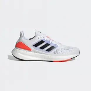 【adidas 愛迪達】PUREBOOST 22 白 黑 橘 慢跑鞋 男鞋 運動鞋 緩震(HQ8589)