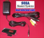 9V AC Adapter Power Supply Cord Plug W/LED & AV Cable for Sega Master System NEW