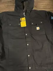Carhartt Washed Duck Sherpa-Lined Relaxed Fit Utility Jacket Size 2XL