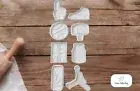 Basketball Cookie Cutters with Embosser Stamps - Shoe - Air Jordan