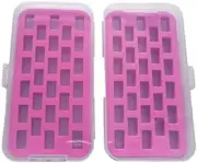 Set of 2 Bobbin Box Organizers Sewing Machine Bobbins Holder Contain 28 Bobbins