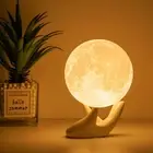 Moon Lamp-3.5inch-3D Printing Moon Light Uses Dimmable and Touch Control Des-AU
