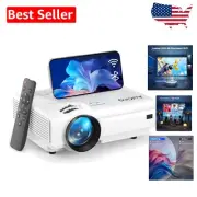 2024 Bluetooth 5.1 Full HD 1080P Projector - Immersive 200" Viewing Experience