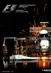 MELBOURNE AUSTRALIA 2001 OFFICIAL FORMULA ONE POSTER (MICHAEL SCHUMACHER WIN)