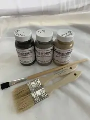 Restone Paint Blending Kit M. Brown, SNS Grout, Burnt Almond With 3 Brushes