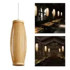 Bamboo Ceiling Lamp Woven Handmade Pendant Light for Bedroom Bar Restaurant