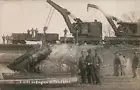 Cone Lake IA Iowa Train Wreck Lift Crane RPPC Photo Postcard COPY