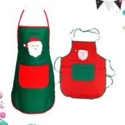2 Pcs Kids Christmas Apron Character Costumes Adult Decor Elder