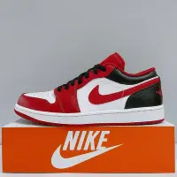 在飛比找Yahoo!奇摩拍賣優惠-NIKE AIR JORDAN 1 LOW 男生 紅黑色 芝