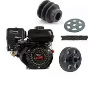 4 Stroke 7HP Petrol Gasoline Engine Motor #35 Clutch Sprocket Chain Pull Start