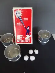 E-Z MAGIC Cups and Balls in Original Box with Instructions. New.