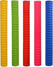 DSC Coil Colored Cricket Bat Grip | Color: Multicolor | Pack of 1 | Material: Rubber | Better Shock Absorption | Enhanced Control | Simple Installation | Usage for All Players | Comfortable Fit