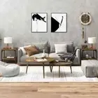 Side Tables 2pcs Smoked Oak 40x40x40cm Modern Sofa Lounge Side Lamp Storage