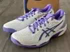 Asics Solution Speed FF 2 Clay Women's Size US 9 Athletic Shoes White/Amethyst