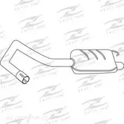 Redback Mufflers Bolt-On to suit R25 2.9L V6 RM - M5966