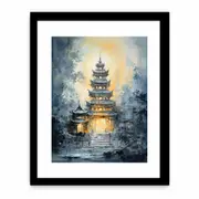 Building Temple Framed print Art Poster