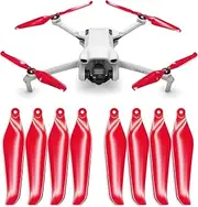 Master Airscrew Stealth Propellers for DJI Mini 3 - Red, 4 propellers in Set